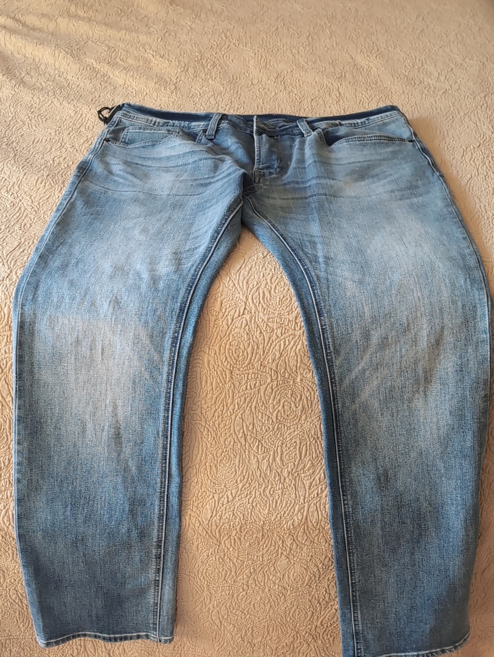 Buffalo David Bitton Men's Light Blue SLIM STRAIGHT Jeans